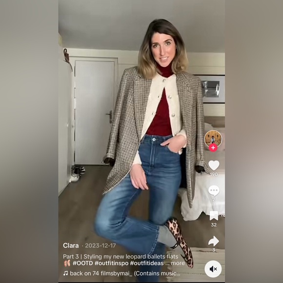 ZARA Animal Print Ballet Flats Leopard - Picture 11 of 14